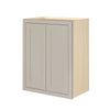 30" Tall Tuscan Gray Inset Shaker Wall Cabinet - Double Door 24", 27", 30", 33" & 36"