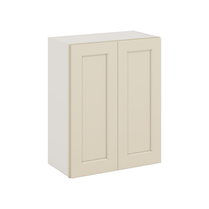 W2430 Manhattan Cream Overlay RTA Kitchen Cabinets