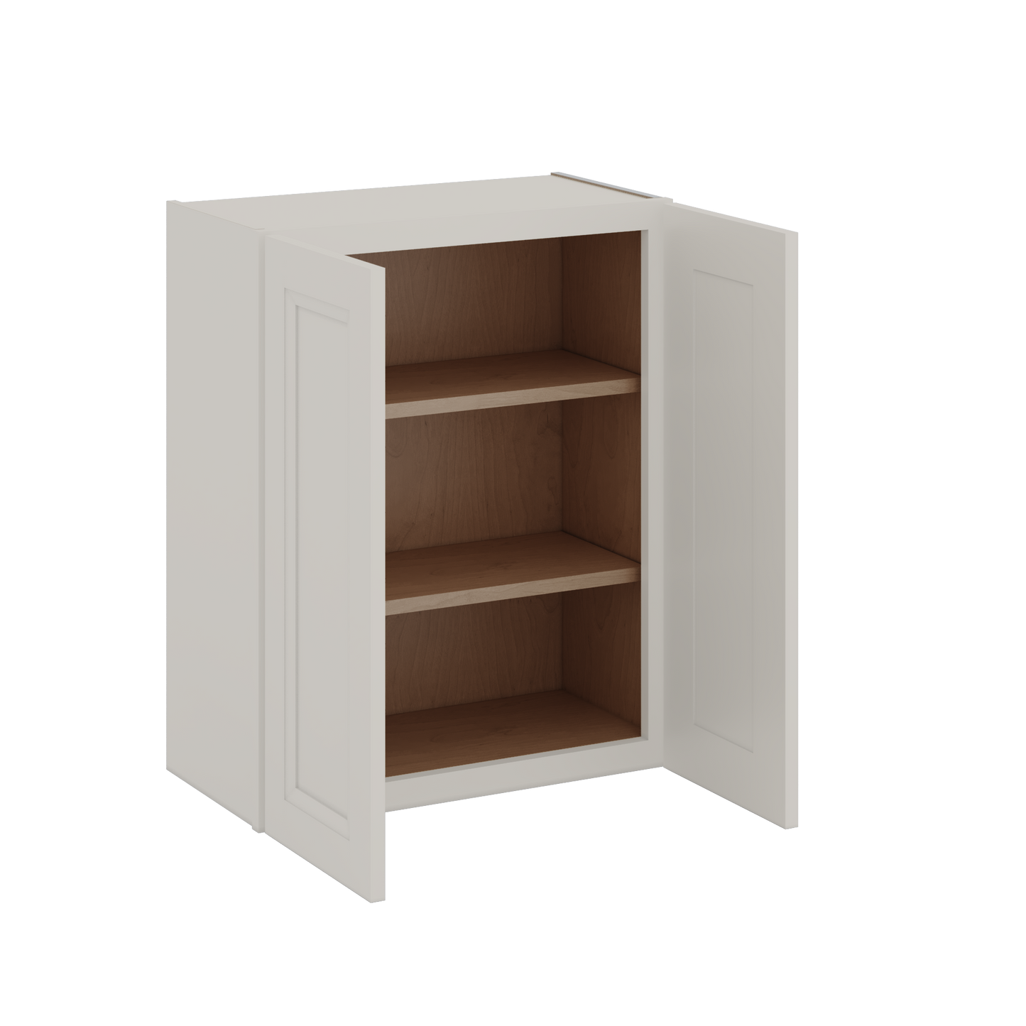 30" Tall 27LGDS Laguna Gray Double Shaker Wall Cabinet - Double Door 24", 27", 30", 33" & 36" Wide