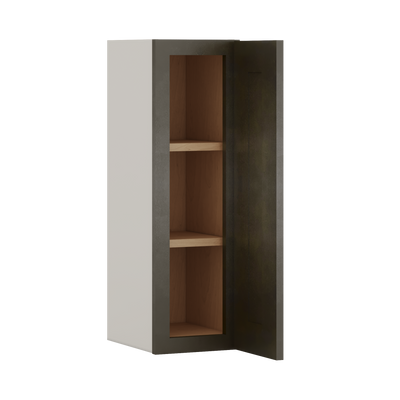 30" Tall Huntington Cinder Double Shaker Wall Cabinet - Double Door 24", 27", 30", 33" & 36" Wide