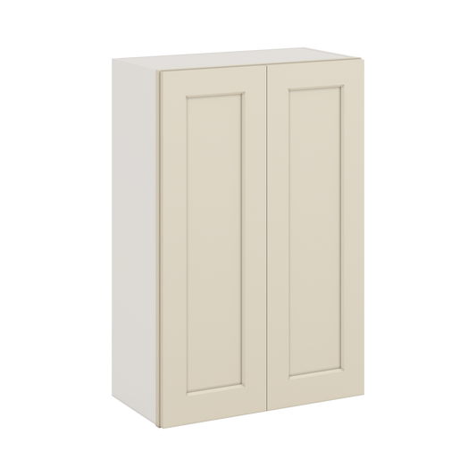 W2436Manhattan Cream Kitchen cabinets Overlay RTA