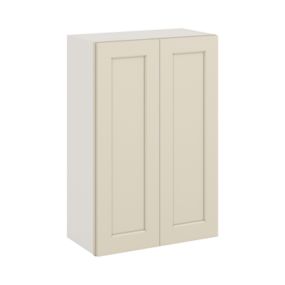 W2436Manhattan Cream Kitchen cabinets Overlay RTA