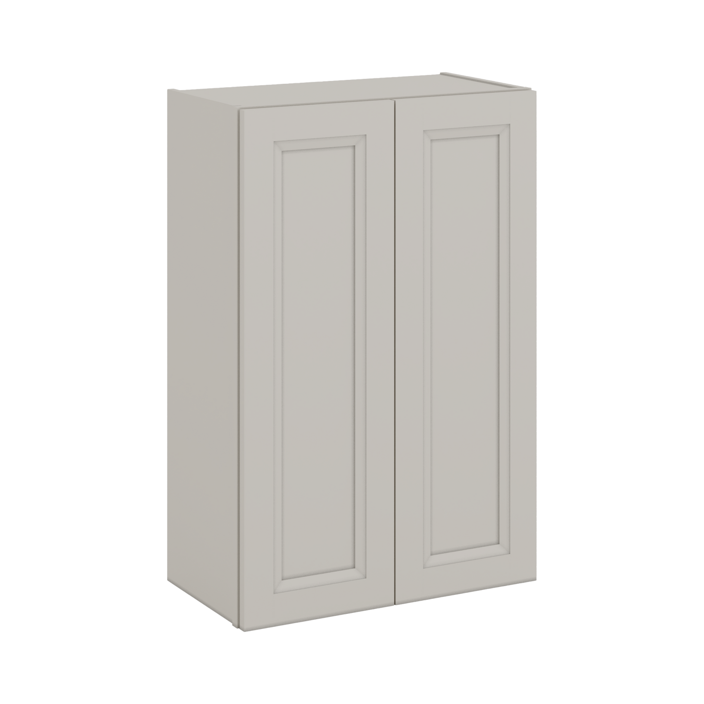 36" Tall 27LGDS Laguna Gray Double Shaker Wall Cabinet - Double Door 24", 27", 30", 33" & 36" Wide