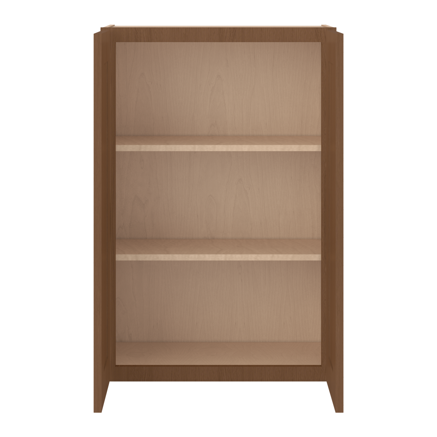 36" Tall Double Door 24", 27", 30", 33" & 36" Wide Elegant Craftsman Mocha Shaker Wall Cabinet