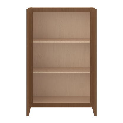 36" Tall Double Door 24", 27", 30", 33" & 36" Wide Elegant Craftsman Mocha Shaker Wall Cabinet