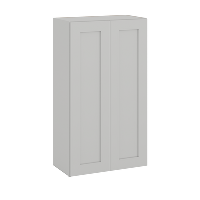 42" Tall | 24", 27", 30", 33", 36", 39", and 42" Width | Wall Cabinet with Double Doors | RTA Unassembled | Premium White Full Overlay
