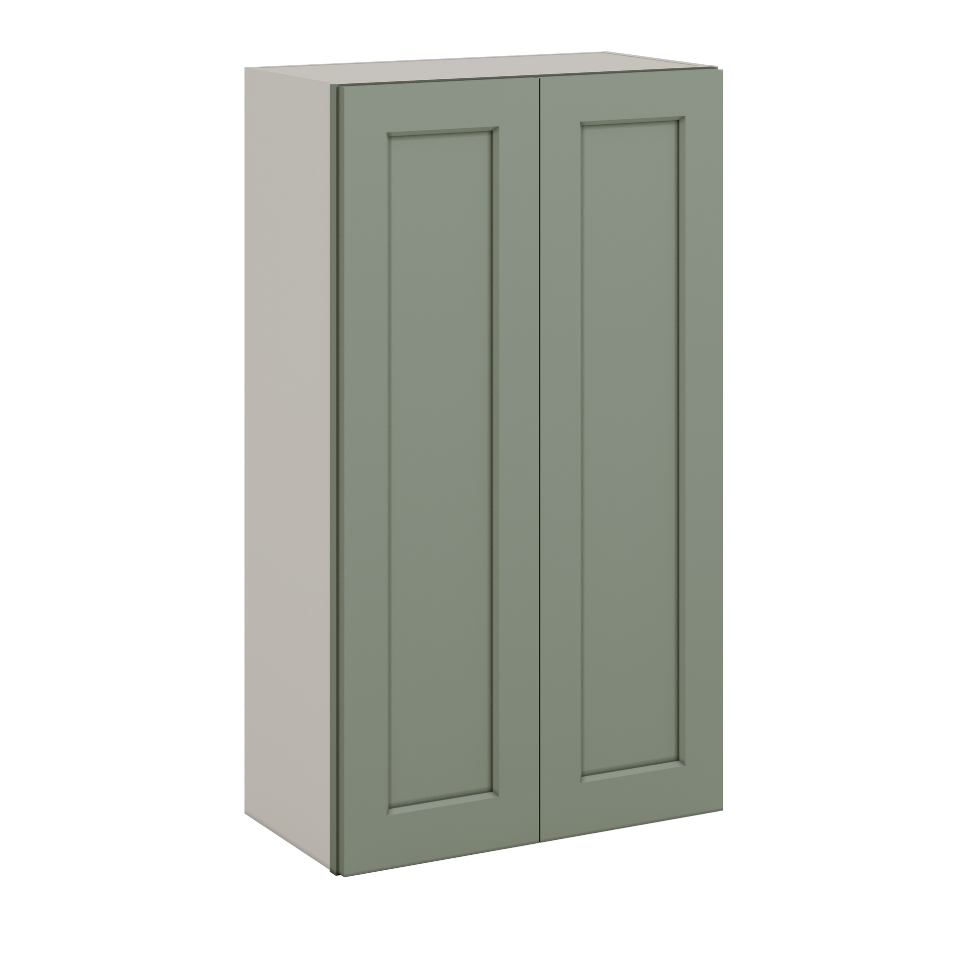 Sage Green RTA Kitchen Cabinets 2 doors 42" tall Overlay