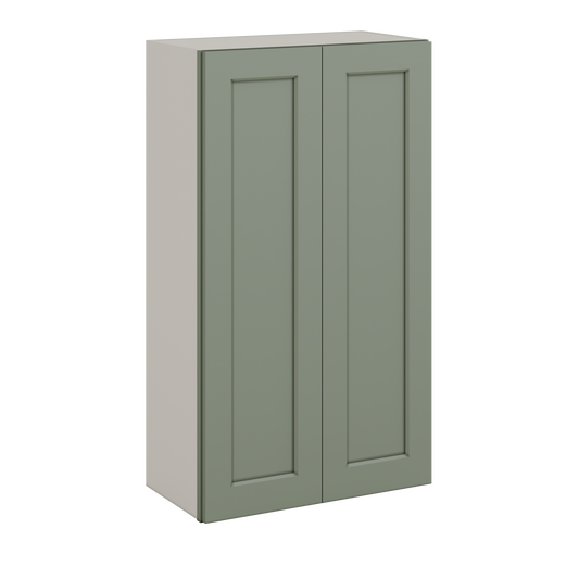 Sage Green RTA Kitchen Cabinets 2 doors 42" tall Overlay