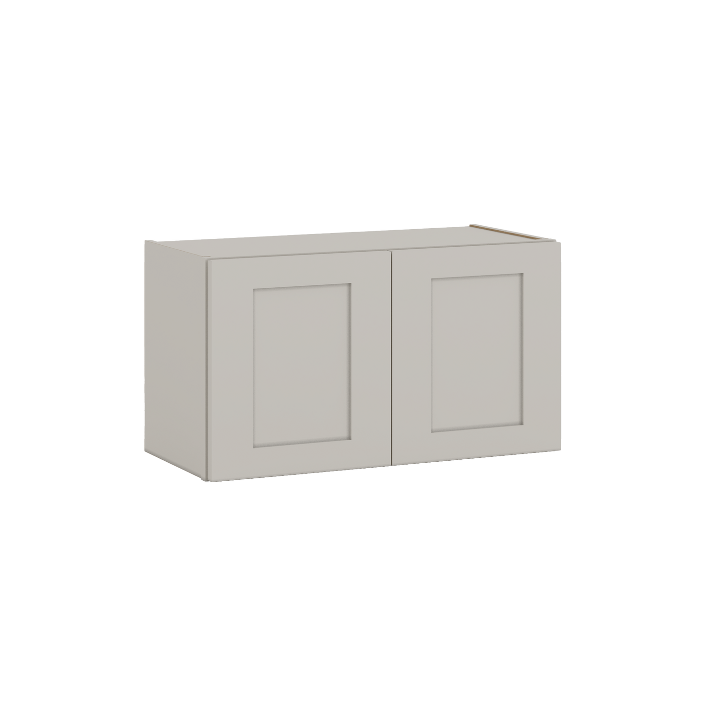 15" Tall 27LGDS Laguna Gray Double Shaker Stackable Cabinet - Double Door 24", 27", 30", 33" & 36" Wide