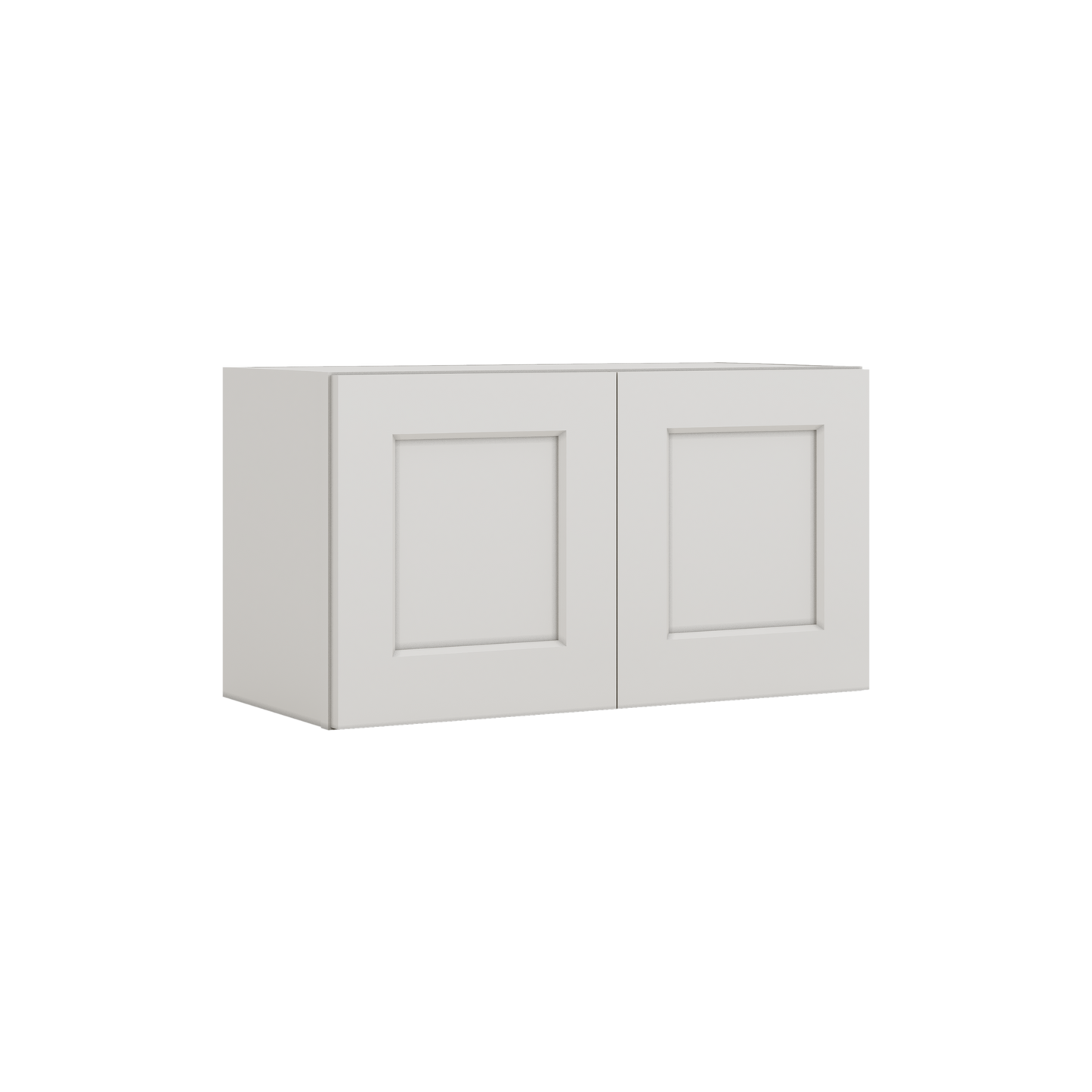 15" Tall 2WS White Shaker Stackable Cabinet - Double Door 24", 27", 30", 33" & 36" Wide