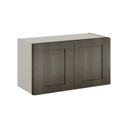 15" Tall Huntington Cinder Double Shaker Stackable Cabinet - Double Door 24", 27", 30", 33" & 36" Wide