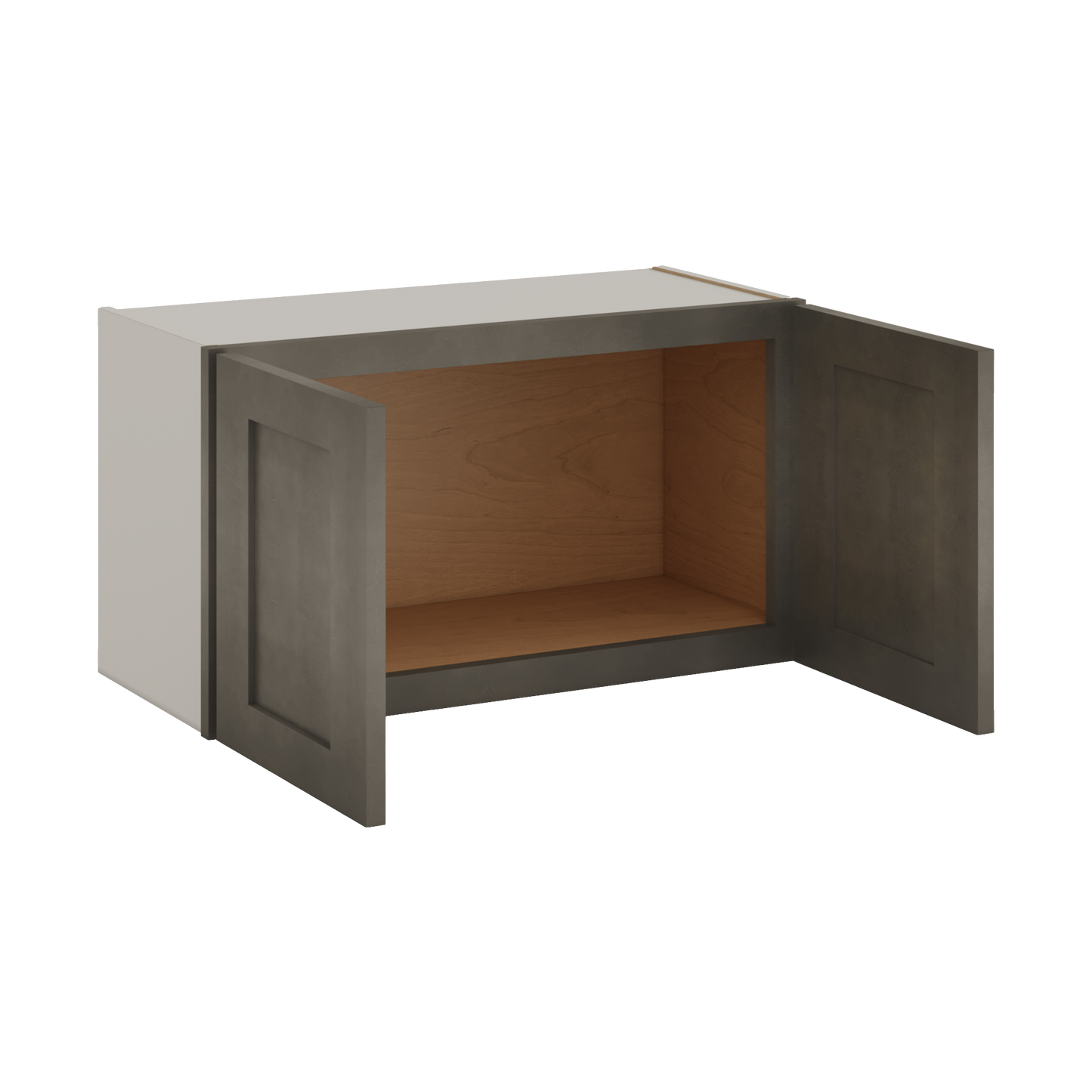 15" Tall Huntington Cinder Double Shaker Stackable Cabinet - Double Door 24", 27", 30", 33" & 36" Wide