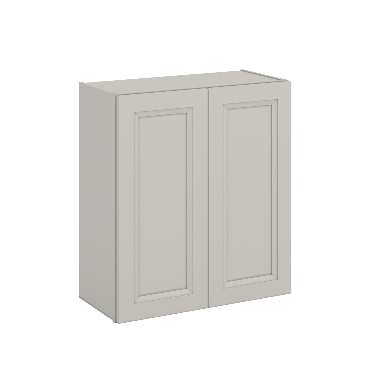 30" Tall 27LGDS Laguna Gray Double Shaker Wall Cabinet - Double Door 24", 27", 30", 33" & 36" Wide