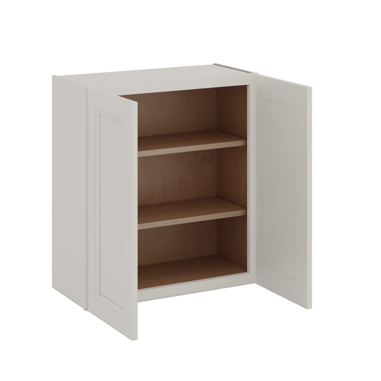 30" Tall 27LGDS Laguna Gray Double Shaker Wall Cabinet - Double Door 24", 27", 30", 33" & 36" Wide