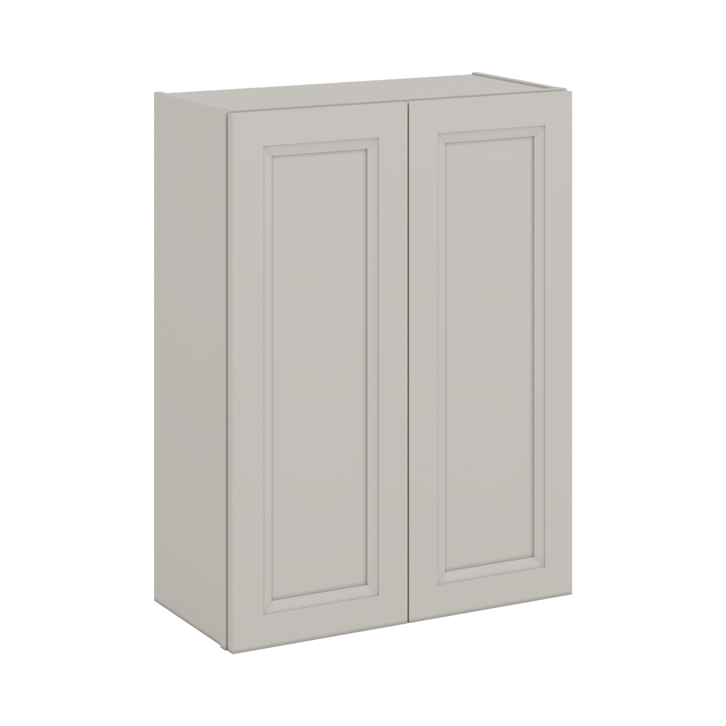 36" Tall 27LGDS Laguna Gray Double Shaker Wall Cabinet - Double Door 24", 27", 30", 33" & 36" Wide