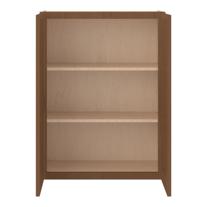 36" Tall Double Door 24", 27", 30", 33" & 36" Wide Elegant Craftsman Mocha Shaker Wall Cabinet