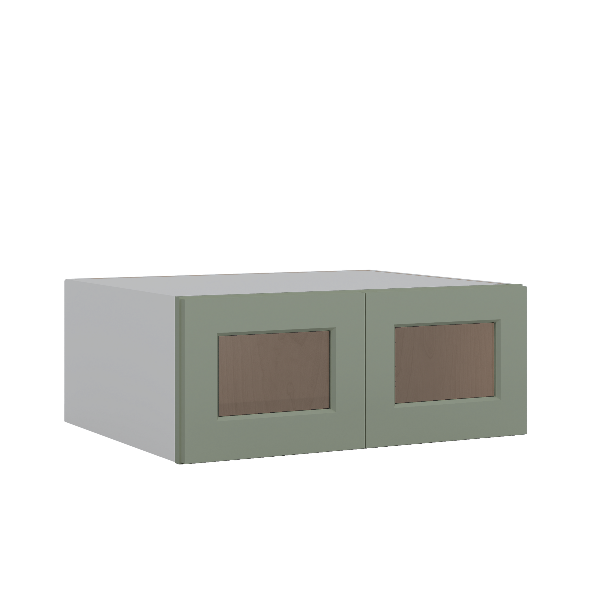 Sage Green 24 inch deep Wall Cabinet 30 12 15 18 21 24