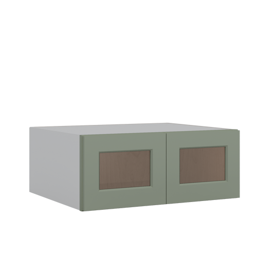 Sage Green 24 inch deep Wall Cabinet 30 12 15 18 21 24