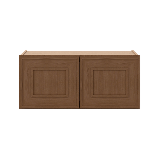 Ivory elegant craftsman shaker double-door wall 12"–30" rta kitchen cabinet – angle view