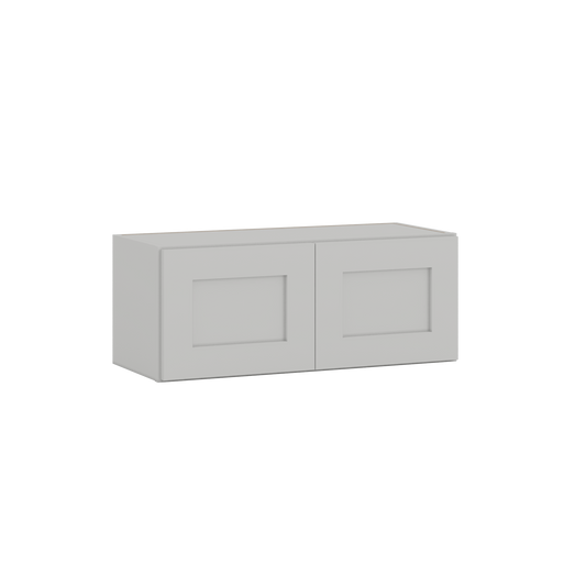 12" Tall | 30", 33", 36", and 39" Width | Wall Cabinet with Double Doors | RTA Unassembled | Premium White Full Overlay