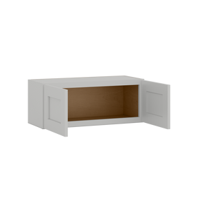 12" Tall | 30", 33", 36", and 39" Width | Wall Cabinet with Double Doors | RTA Unassembled | Premium White Full Overlay