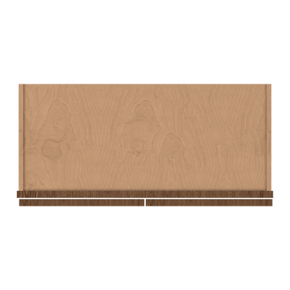 30" Wide Double Door 12", 15", 18", 21"& 24" Tall Bridge Elegant Craftsman Mocha Shaker Wall Cabinet