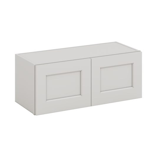W3012 Wall Cabinet 30 Wide by 12 Tall White Shaker