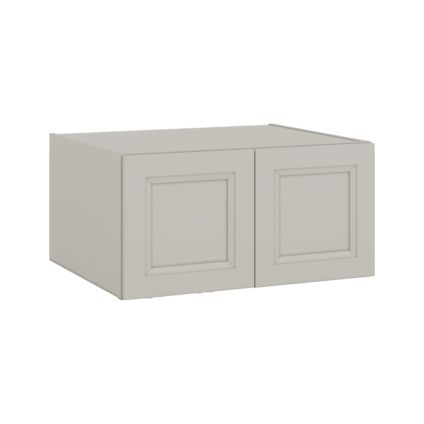 30" Wide 24" Deep Bridge 27LGDS Laguna Gray Double Shaker Wall Cabinet - Double Door 12", 15", 18", 21" & 24" Tall
