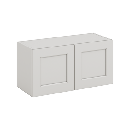 W3015 30 Inch Wide Bridge Ice White Shaker Cabinet