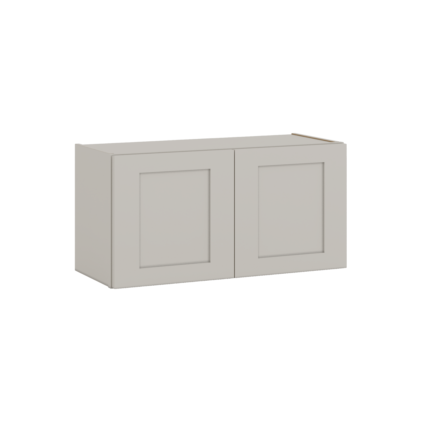 15" Tall 27LGDS Laguna Gray Double Shaker Stackable Cabinet - Double Door 24", 27", 30", 33" & 36" Wide