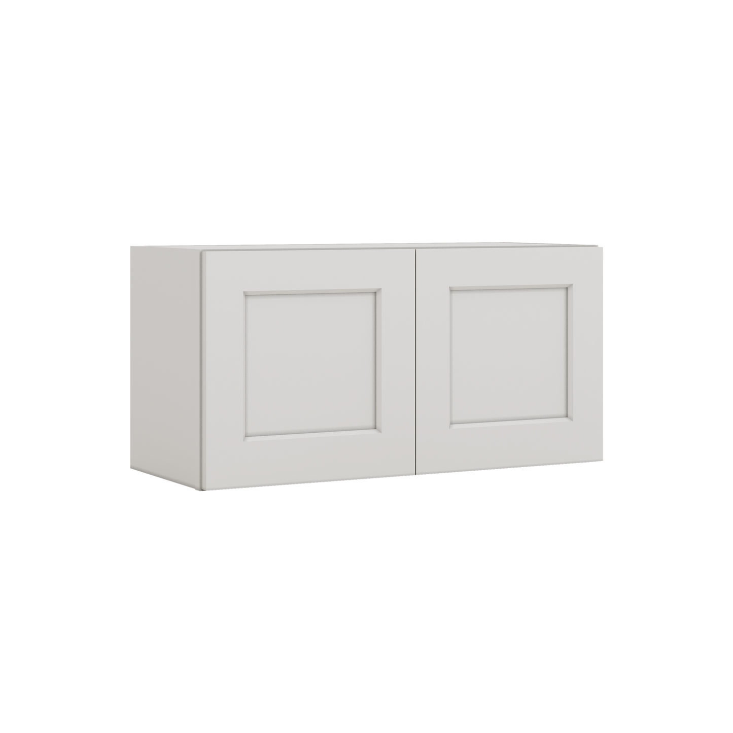 15" Tall 2WS White Shaker Stackable Cabinet - Double Door 24", 27", 30", 33" & 36" Wide
