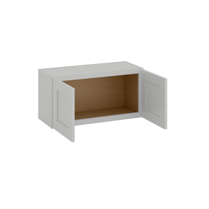 15" Tall | 30", 33" and 36" Width | Wall Cabinet with Double Doors | RTA Unassembled | Northpoint Polar White Full Overlay