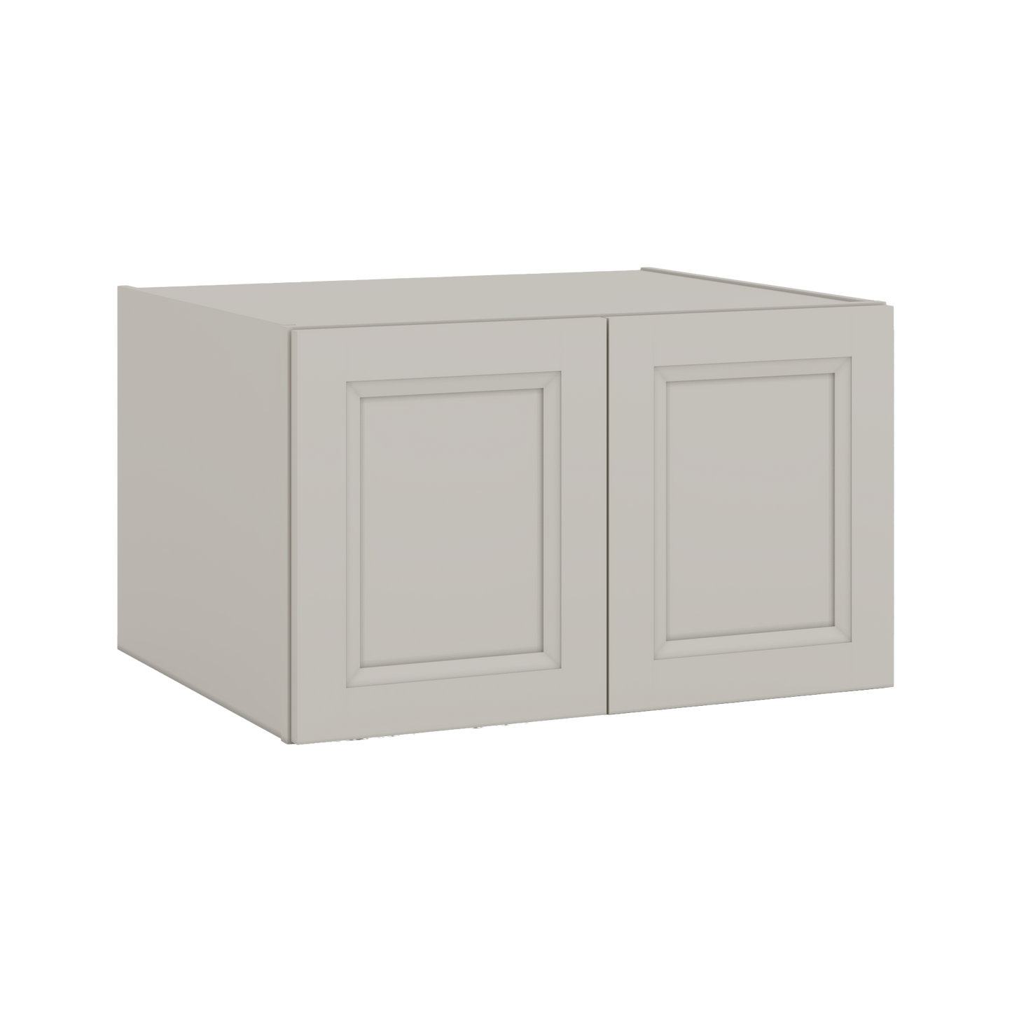 30" Wide 24" Deep Bridge 27LGDS Laguna Gray Double Shaker Wall Cabinet - Double Door 12", 15", 18", 21" & 24" Tall