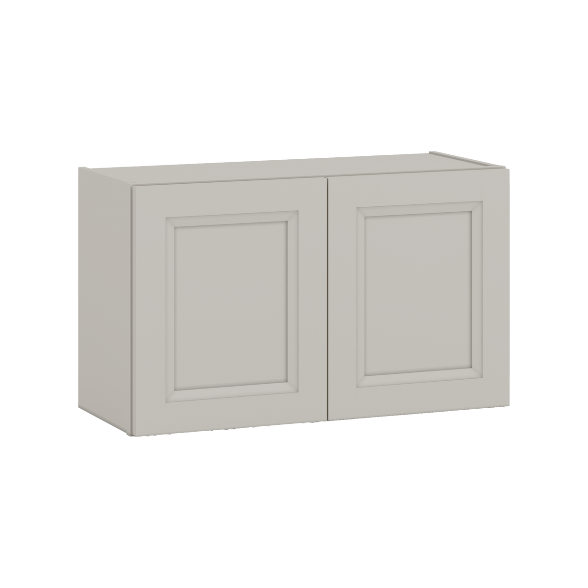 30" Wide Bridge 27LGDS Laguna Gray Double Shaker Wall Cabinet - Double Door 12", 15", 18", 21" & 24" Tall
