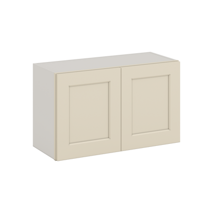 W3018 RTA Overlay Manhattan Cream Kitchen Cabinets