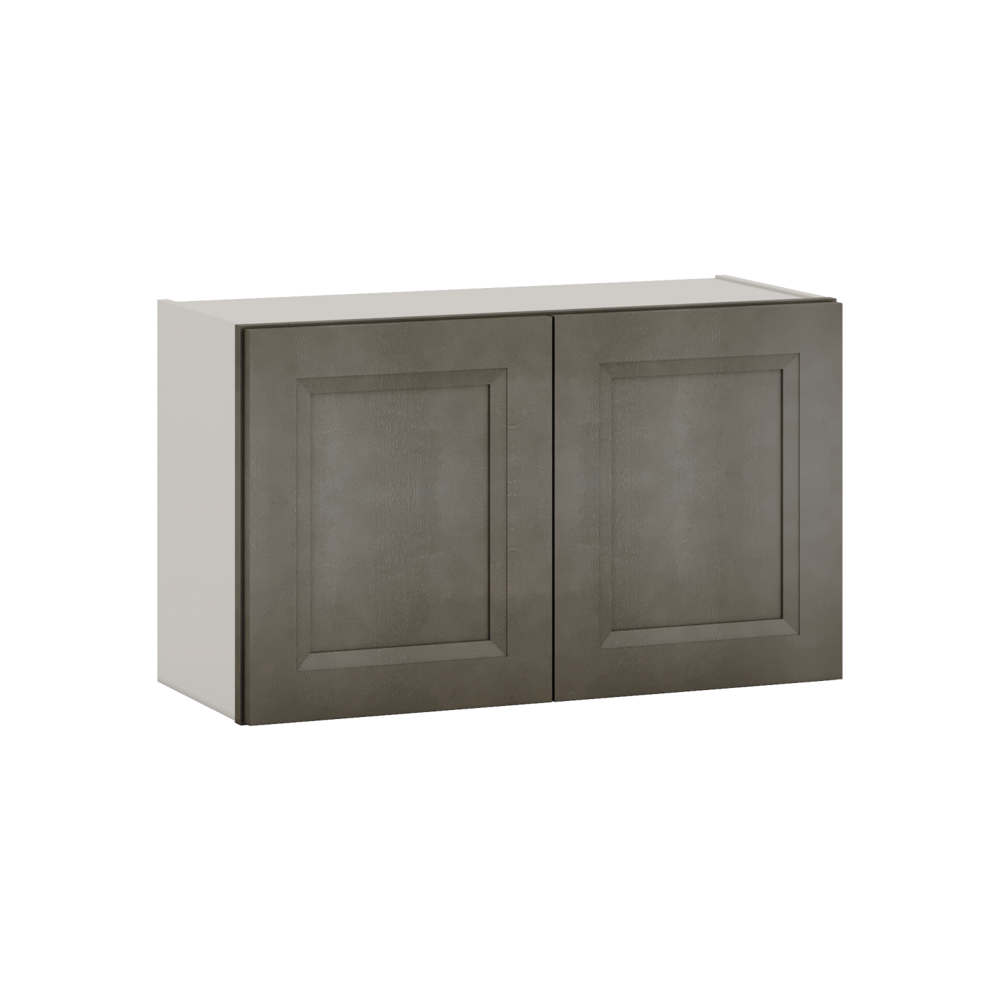 30" Wide Bridge Huntington Cinder Double Shaker Wall Cabinet - Double Door 12", 15", 18", 21" & 24" Tall