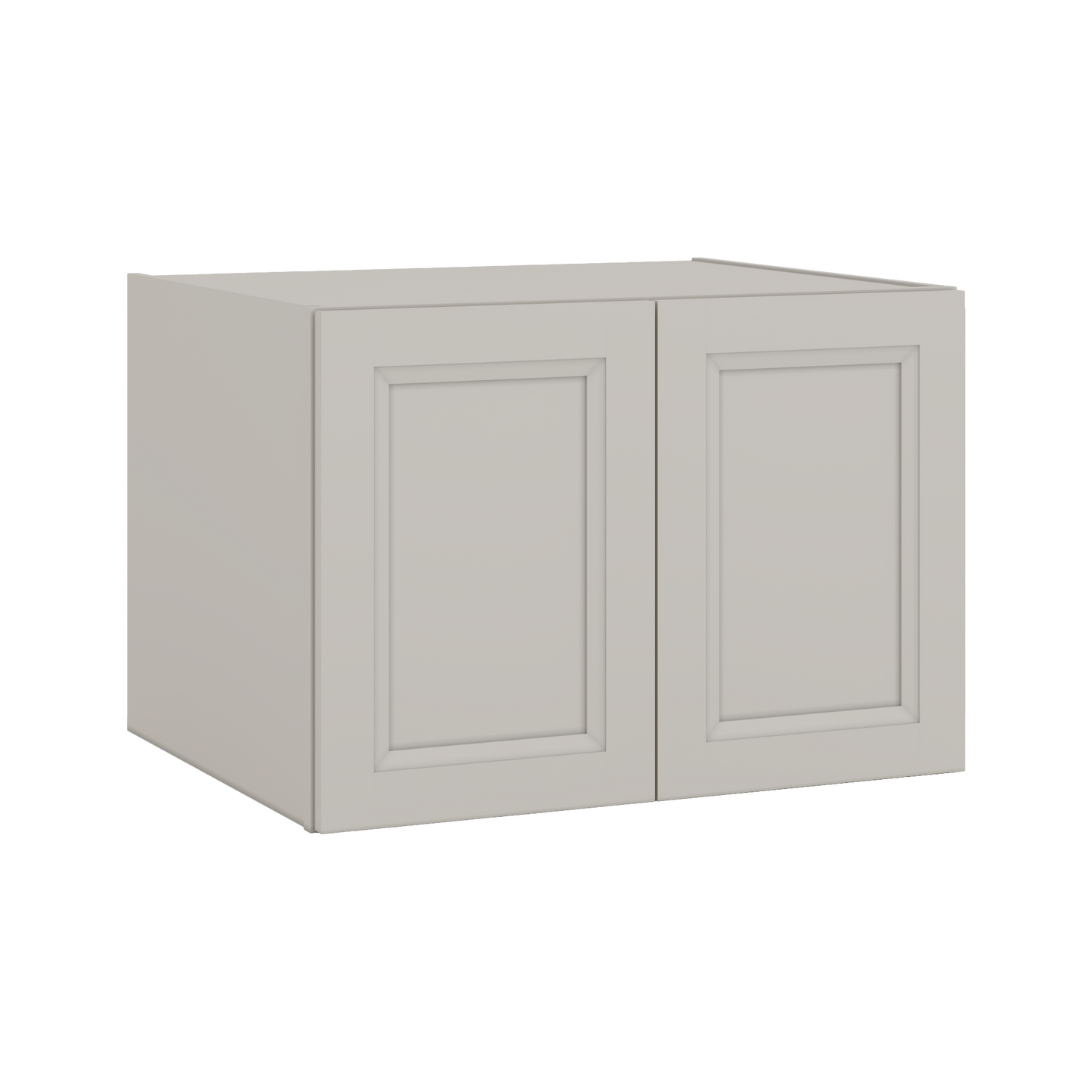 30" Wide 24" Deep Bridge 27LGDS Laguna Gray Double Shaker Wall Cabinet - Double Door 12", 15", 18", 21" & 24" Tall