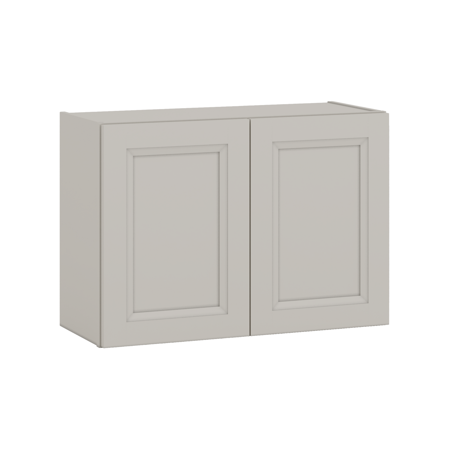 30" Wide Bridge 27LGDS Laguna Gray Double Shaker Wall Cabinet - Double Door 12", 15", 18", 21" & 24" Tall