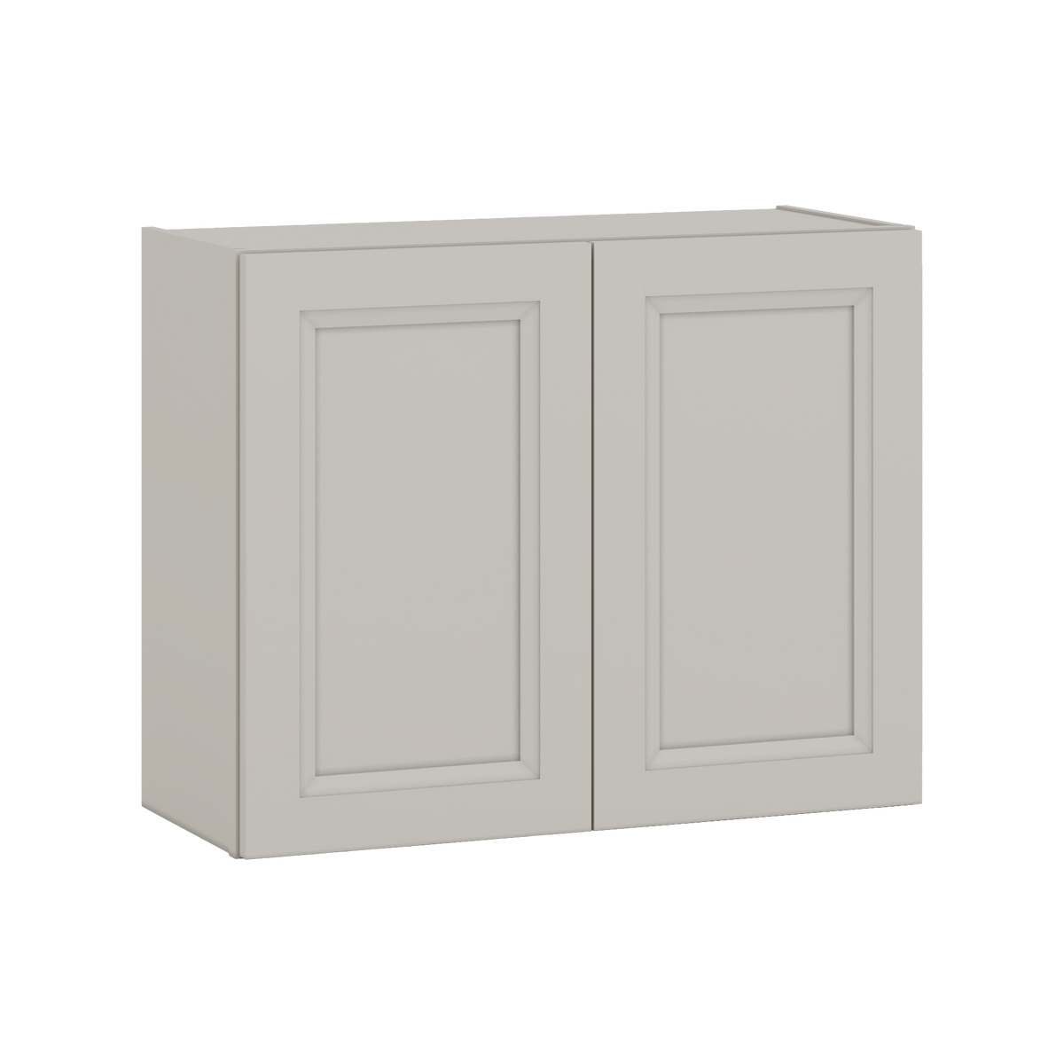 30" Wide Bridge 27LGDS Laguna Gray Double Shaker Wall Cabinet - Double Door 12", 15", 18", 21" & 24" Tall