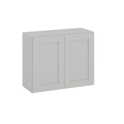 24" Tall | 30", 33", 36", and 39" Width | Wall Cabinet with Double Doors | RTA Unassembled | Premium White Full Overlay