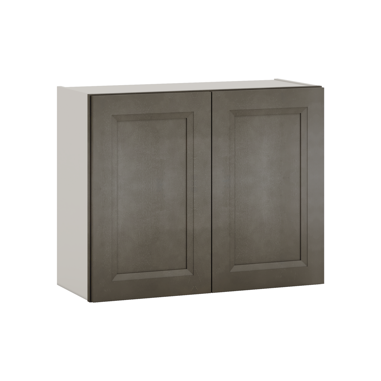 30" Wide Bridge Huntington Cinder Double Shaker Wall Cabinet - Double Door 12", 15", 18", 21" & 24" Tall