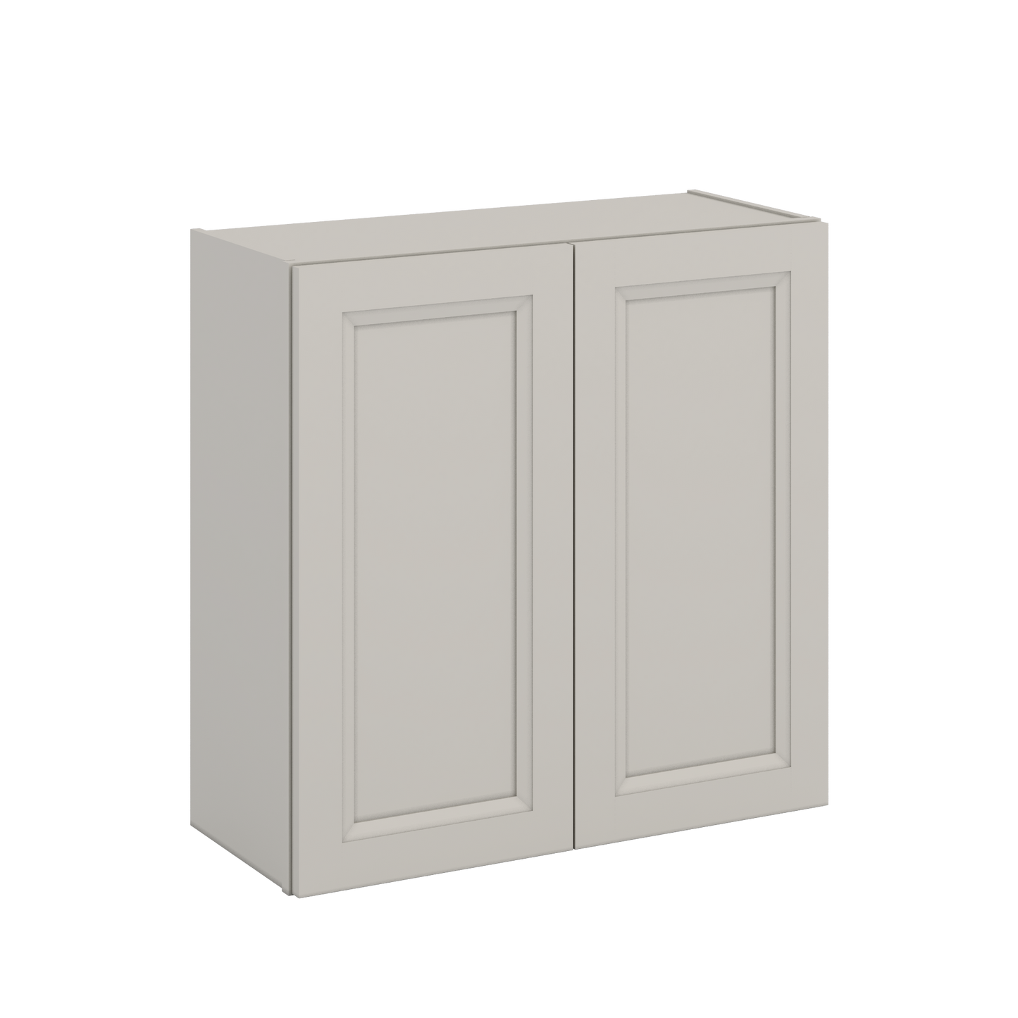 30" Tall 27LGDS Laguna Gray Double Shaker Wall Cabinet - Double Door 24", 27", 30", 33" & 36" Wide