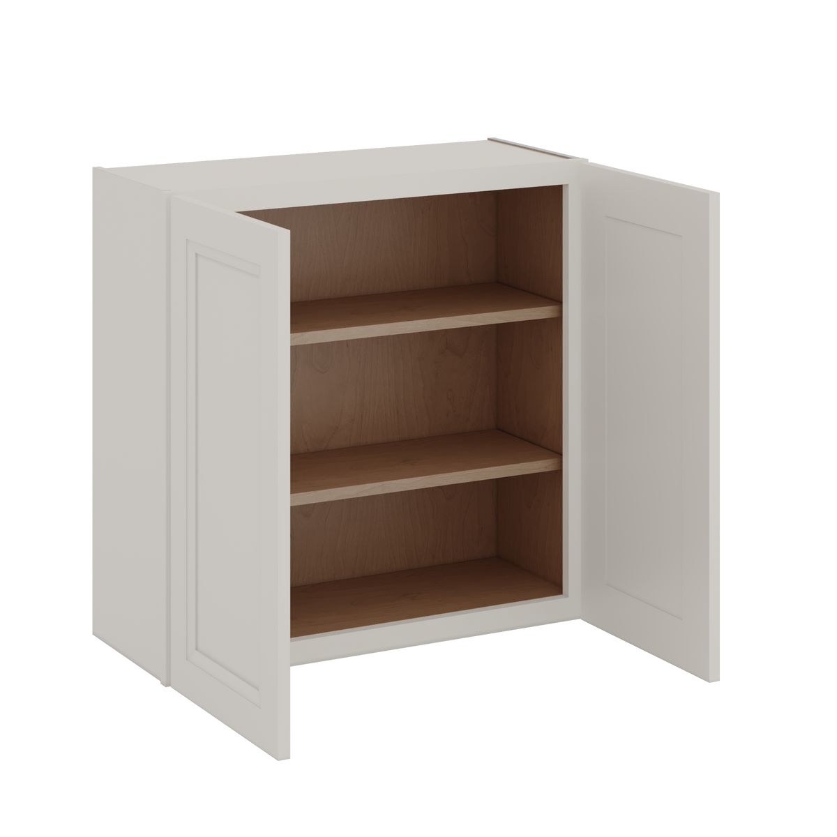 30" Tall 27LGDS Laguna Gray Double Shaker Wall Cabinet - Double Door 24", 27", 30", 33" & 36" Wide