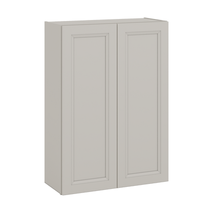 42" Tall Cinder Double Shaker Wall Cabinet - Double Door 24", 27", 30", 33", 36"