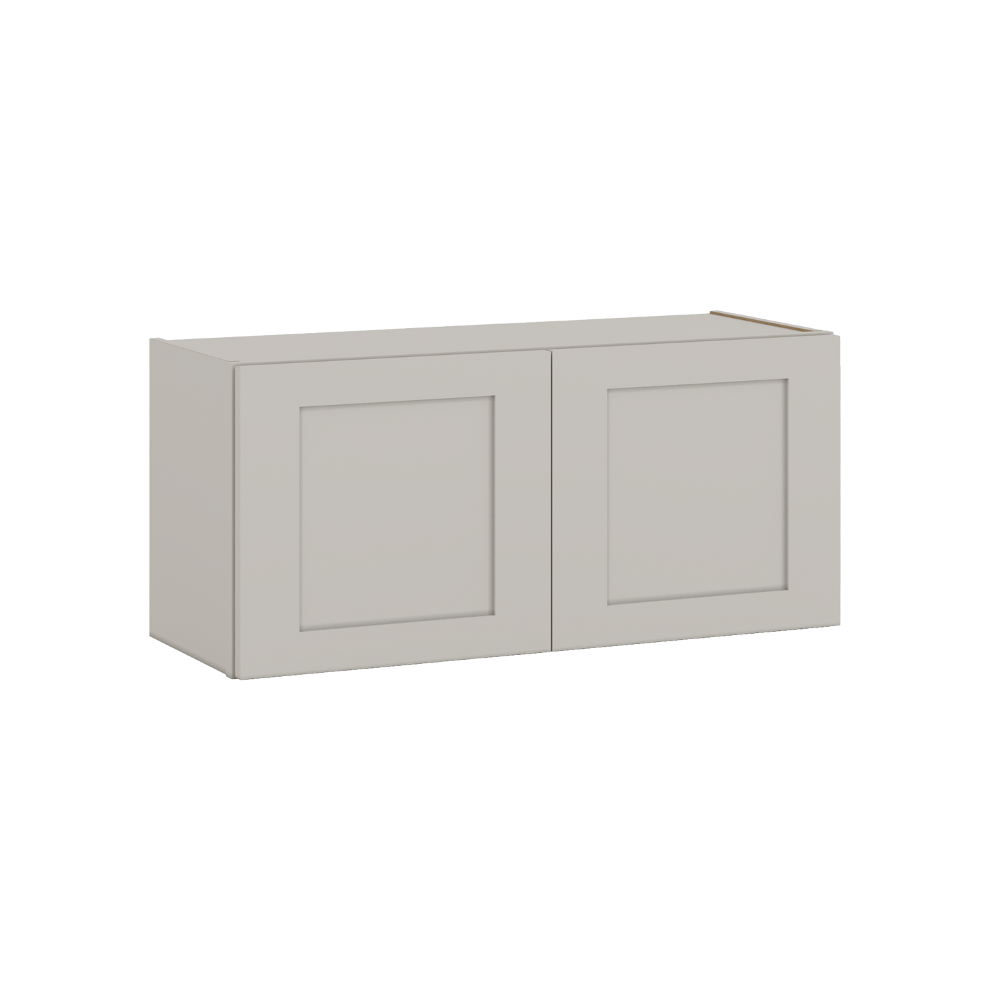 15" Tall 27LGDS Laguna Gray Double Shaker Stackable Cabinet - Double Door 24", 27", 30", 33" & 36" Wide