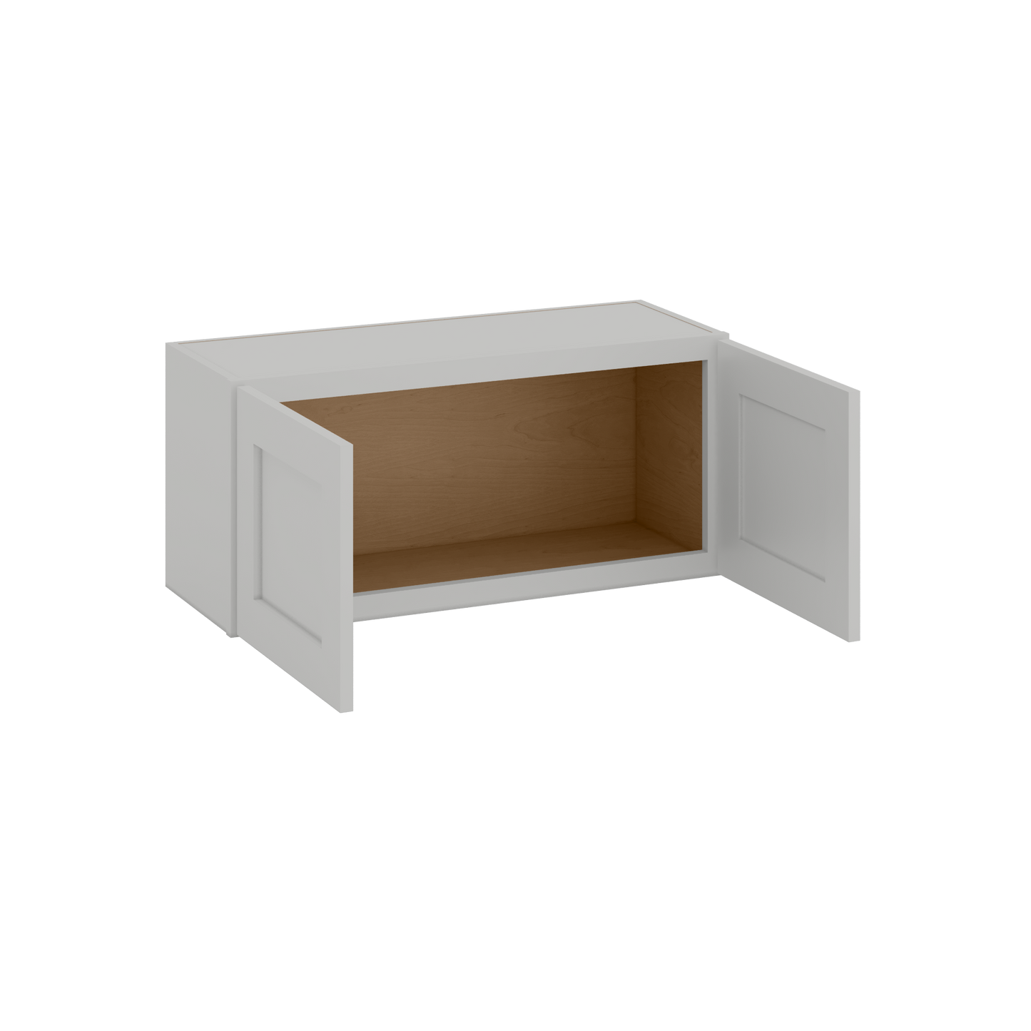 15" Tall | 30", 33" and 36" Width | Wall Cabinet with Double Doors | RTA Unassembled | Northpoint Polar White Full Overlay