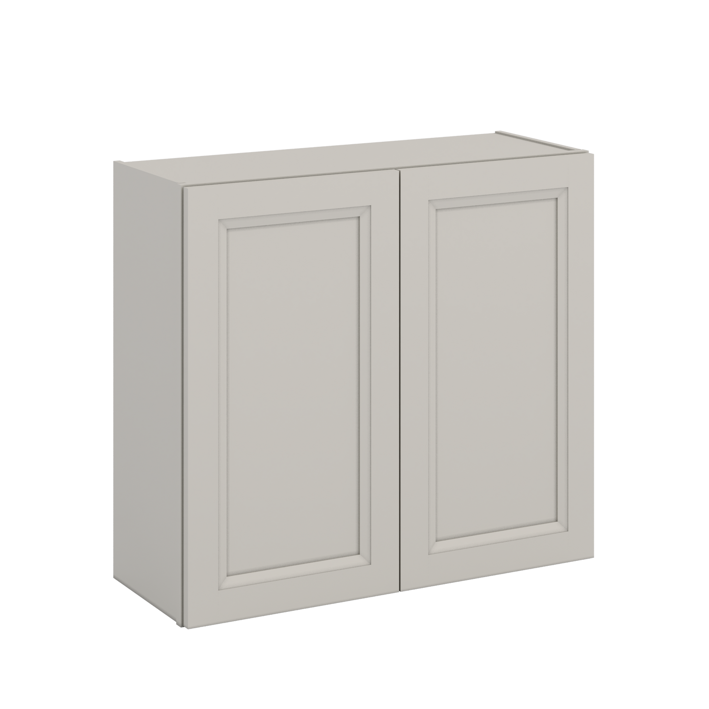 30" Tall 27LGDS Laguna Gray Double Shaker Wall Cabinet - Double Door 24", 27", 30", 33" & 36" Wide