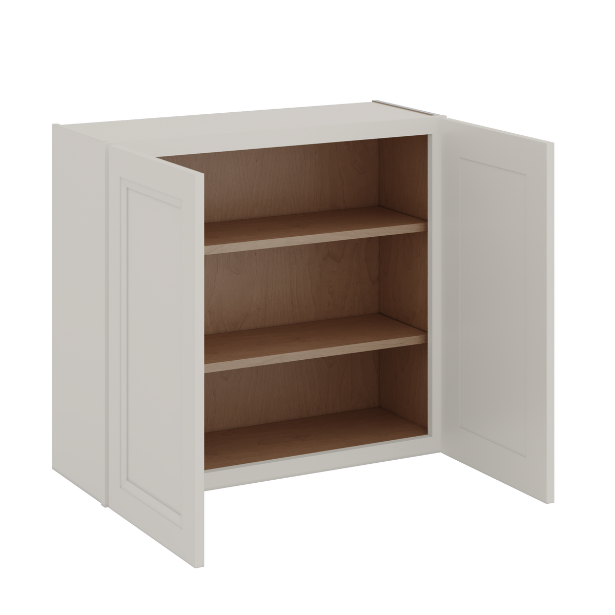 30" Tall 27LGDS Laguna Gray Double Shaker Wall Cabinet - Double Door 24", 27", 30", 33" & 36" Wide