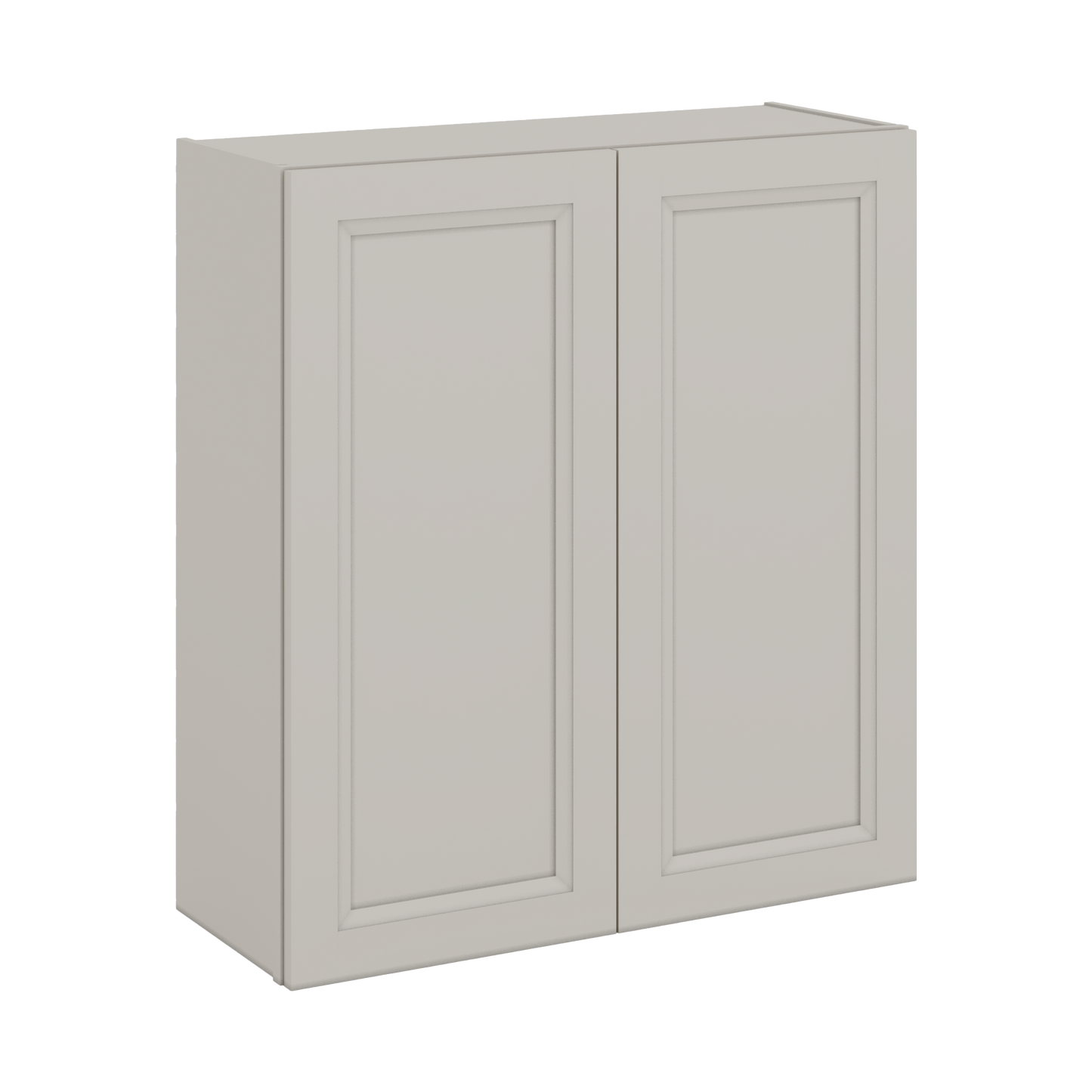 36" Tall 27LGDS Laguna Gray Double Shaker Wall Cabinet - Double Door 24", 27", 30", 33" & 36" Wide
