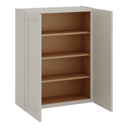 42" Tall Cinder Double Shaker Wall Cabinet - Double Door 24", 27", 30", 33", 36"